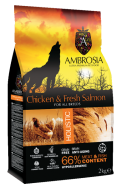 AMBROSIA GRAIN FREE HOLISTIC CHICKEN & SALMON 2 KG