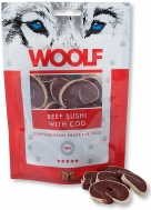 WOOLF SNACKS BEEF SUSHI WITH CODFISH 100 GR
